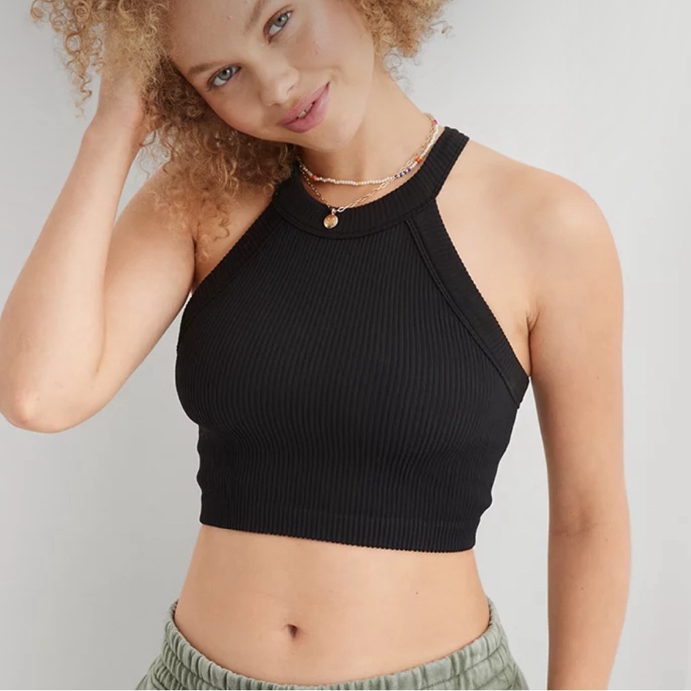 Superchill ribbed crop top size M